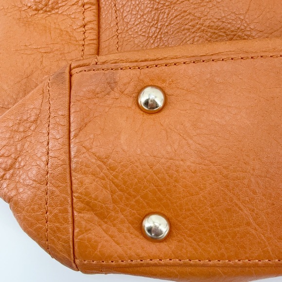 B. Makowsky Dunaway Glove Leather Tote Nutmeg Leather Hobo Shoulder Bag Gift - Picture 11 of 16